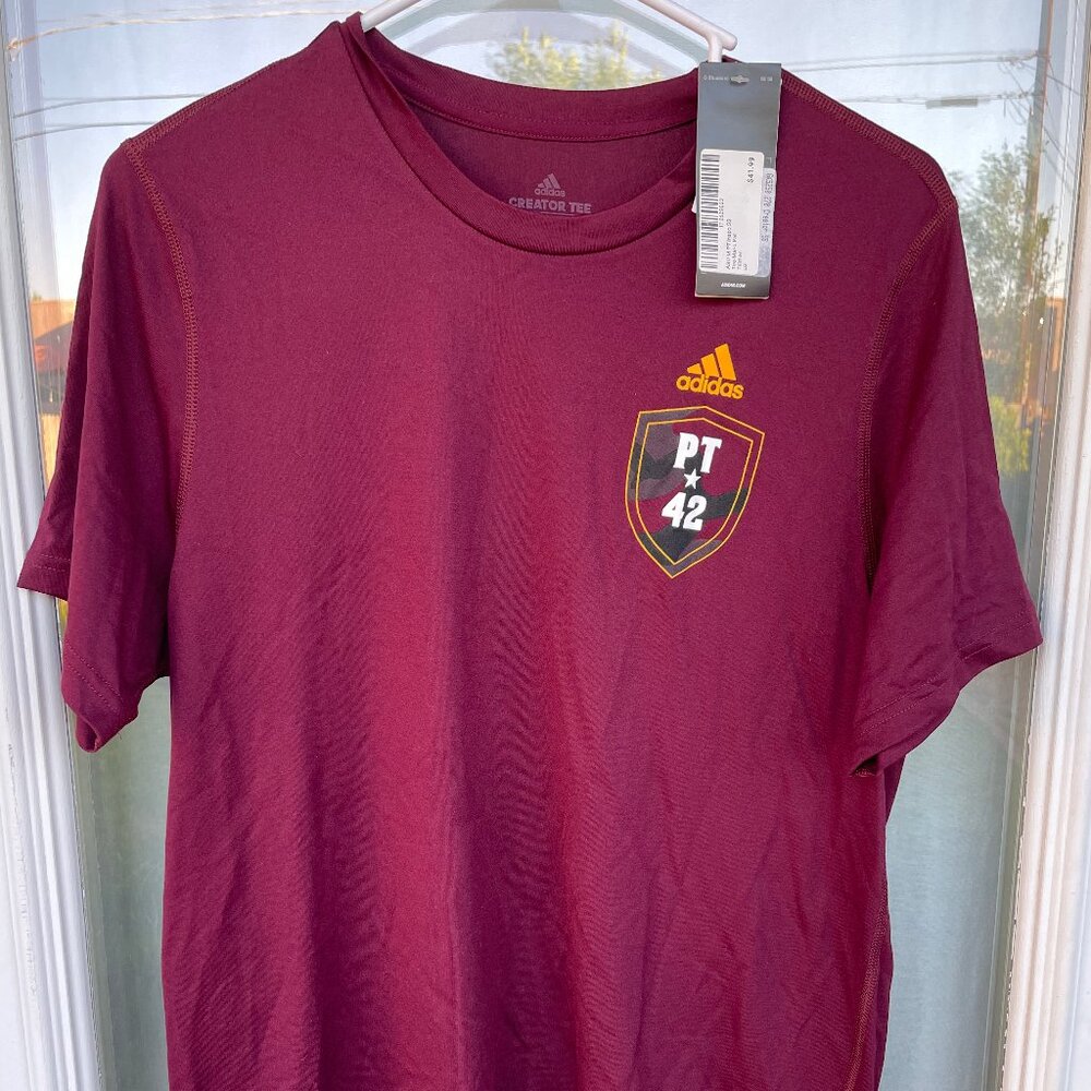 ASU Arizona State University Pat Tillman 42 T-Shirt size L Adidas Sun Devils